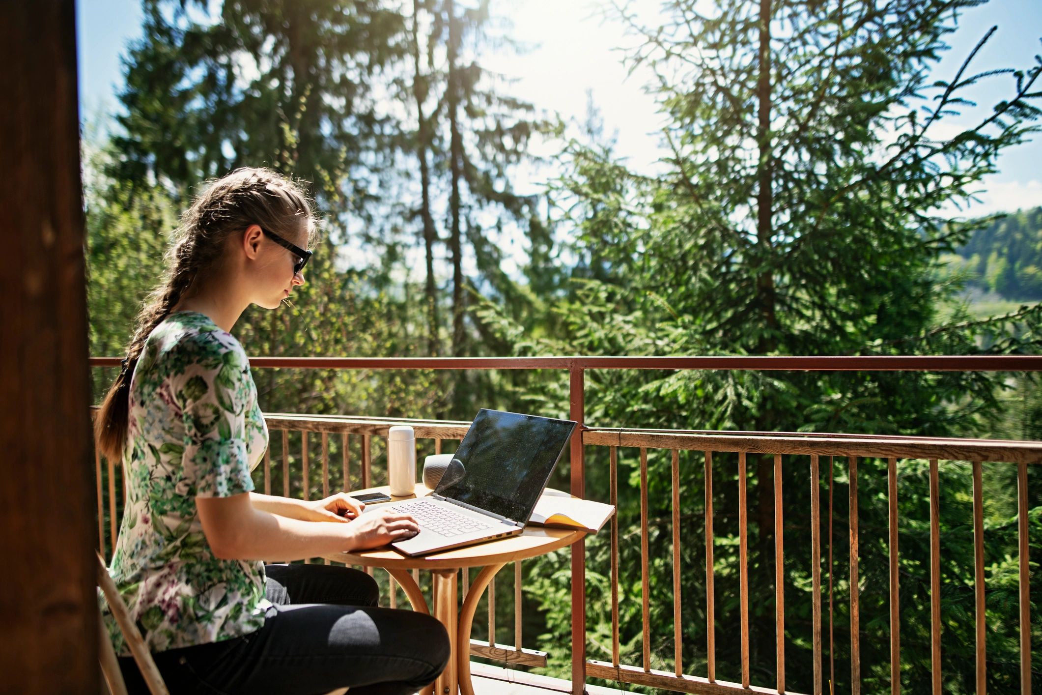 Student reviewing lessons and homework in a calm study setting